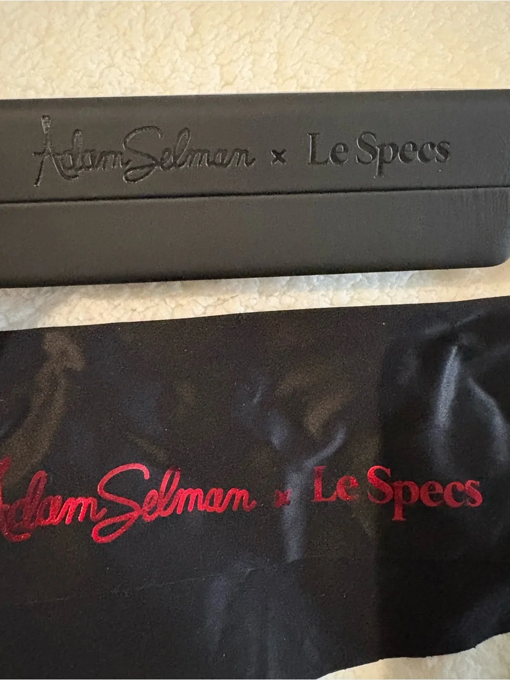 Authentic Skinny Le Specs x Adam Selman Black Cat Eye Sunglasses